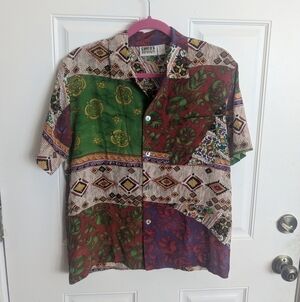 Vintage Chico's Patterned Silk Top